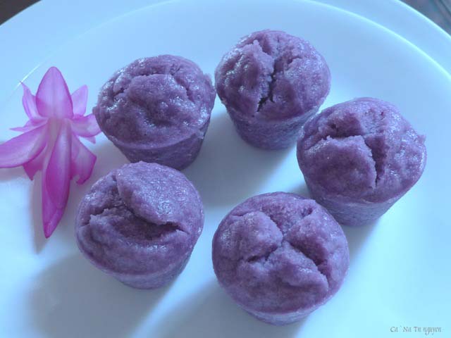 Bánh Bò Khoai Tím                                                                                                                                     