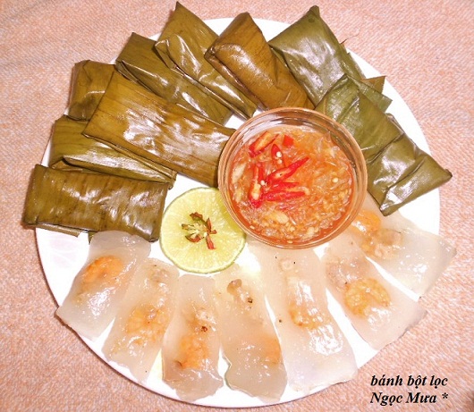 Bánh Lọc Lá ( Món Huế )                                                                                                                               