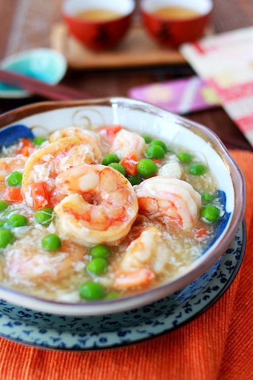 Súp Tôm Đậu Hà Lan                                                                                                                                    
