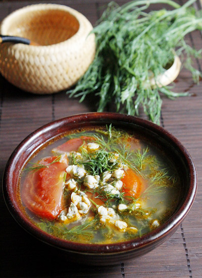 Canh Hến Nấu Cà Chua                                                                                                                                  