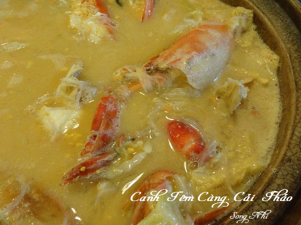 Canh Tôm Càng Cải Thảo                                                                                                                                