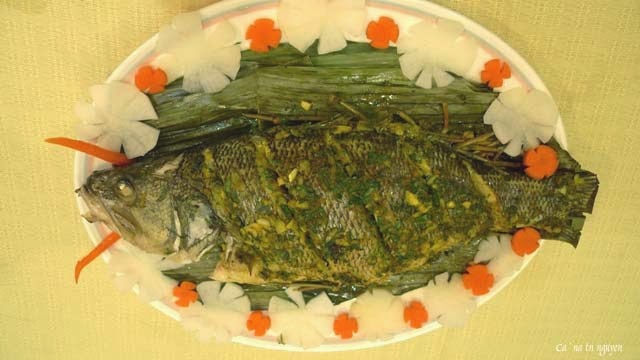 Cá Nướng Rau Răm                                                                                                                                      
