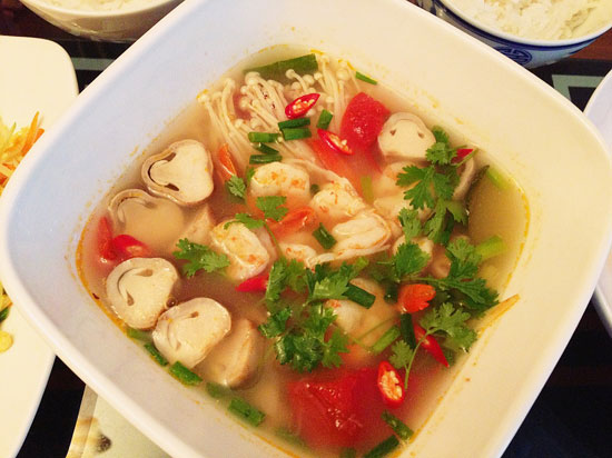 Tom Yum Kung - Canh Tôm Chua Kiểu Thái                                                                                                                