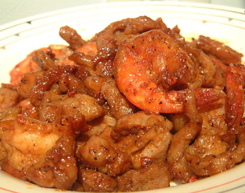 Tôm Thịt Kho Tiêu                                                                                                                                     