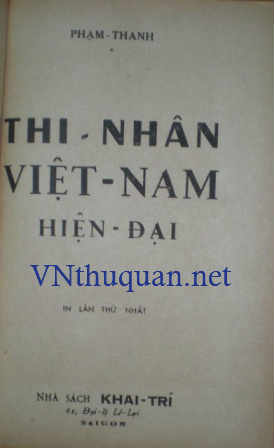Thi Nhân Việt Nam Hiện Đại 