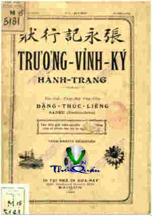 Trương Vĩnh Ký Hành Trạng