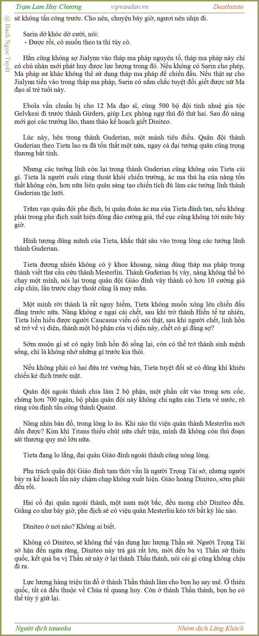 Trạm Lam Huy Chương - Deathstate - FUll - (tháo zen Quyển 3 - Chương 518)
