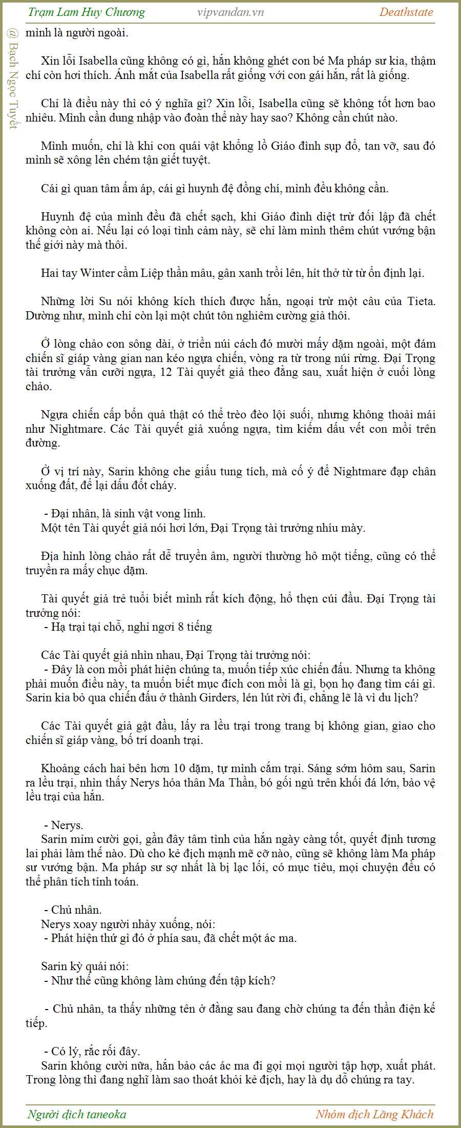 Trạm Lam Huy Chương - Deathstate - FUll - (tháo zen Quyển 3 - Chương 553)