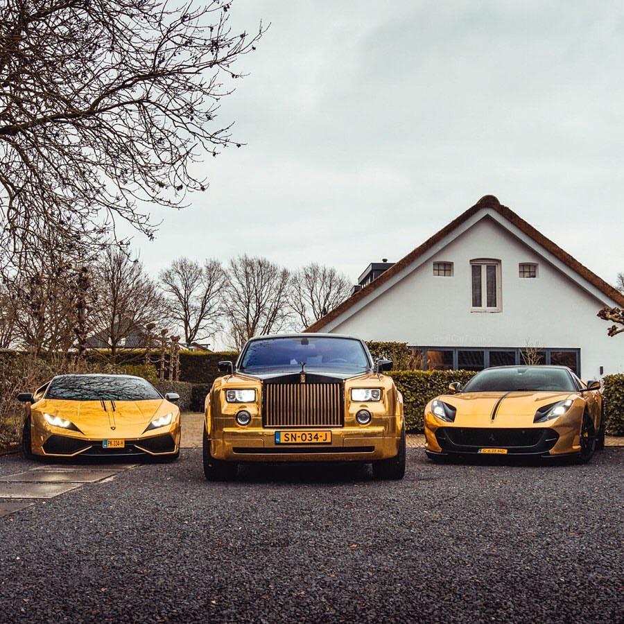 Lamborghini Huracan & Ferrari 812 Superfast & Rolls Royce Phantom : r/carporn