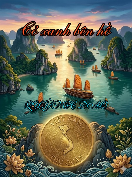 Cỏ xanh bên hồ