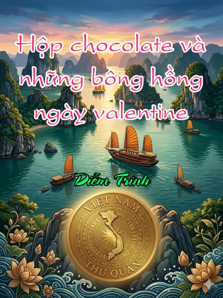 Hộp chocolate và những bông hồng ngày valentine