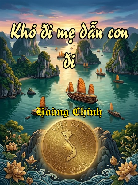 Khó đi mẹ dẫn con đi 