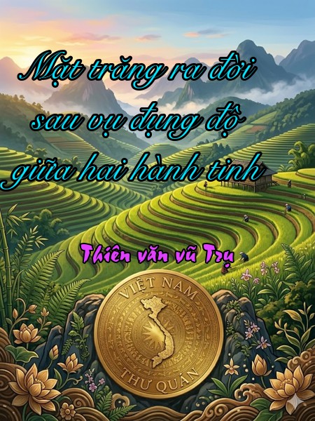 Mặt trăng ra đời sau vụ đụng độ giữa hai hành tinh