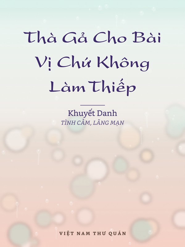 Thà Gả Cho Bài Vị Chứ Không Làm Thiếp