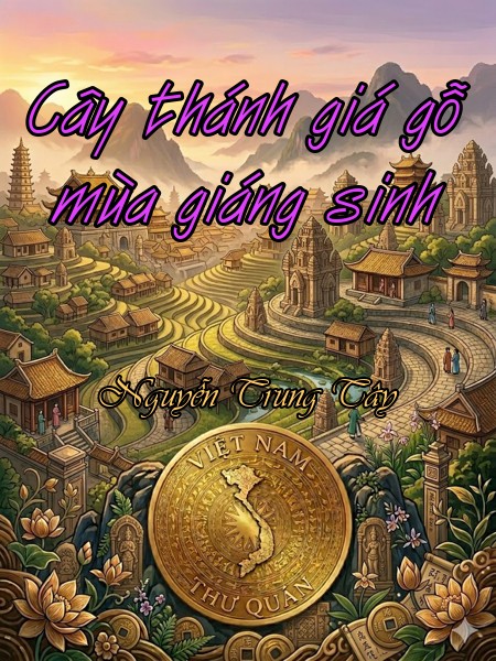 Cây thánh giá gỗ mùa giáng sinh