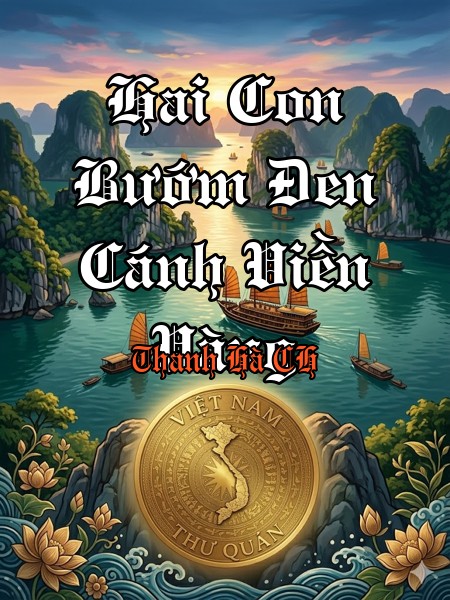 Hai Con Bướm Đen Cánh Viền Vàng 