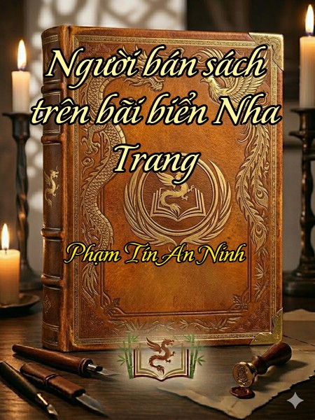 Người bán sách trên bãi biển Nha Trang