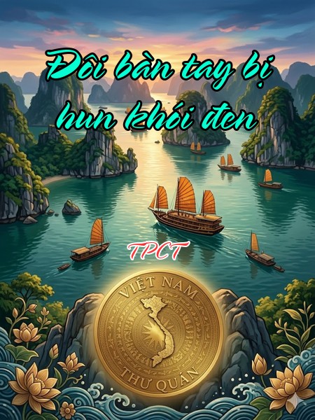 Đôi bàn tay bị hun khói đen 