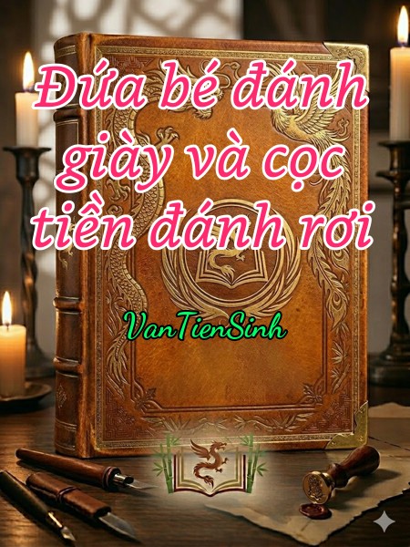 Đứa bé đánh giày và cọc tiền đánh rơi
