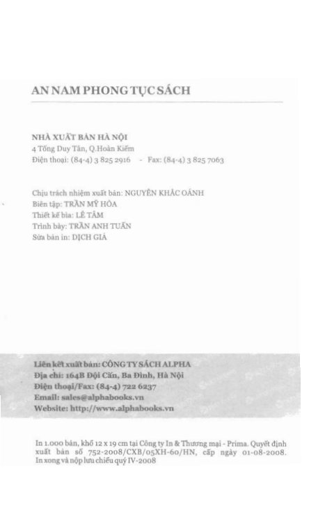 An Nam Phong Tục Sách