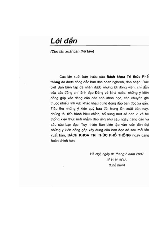 BÁCH KHOA TRI THỨC PHỔ THÔNG