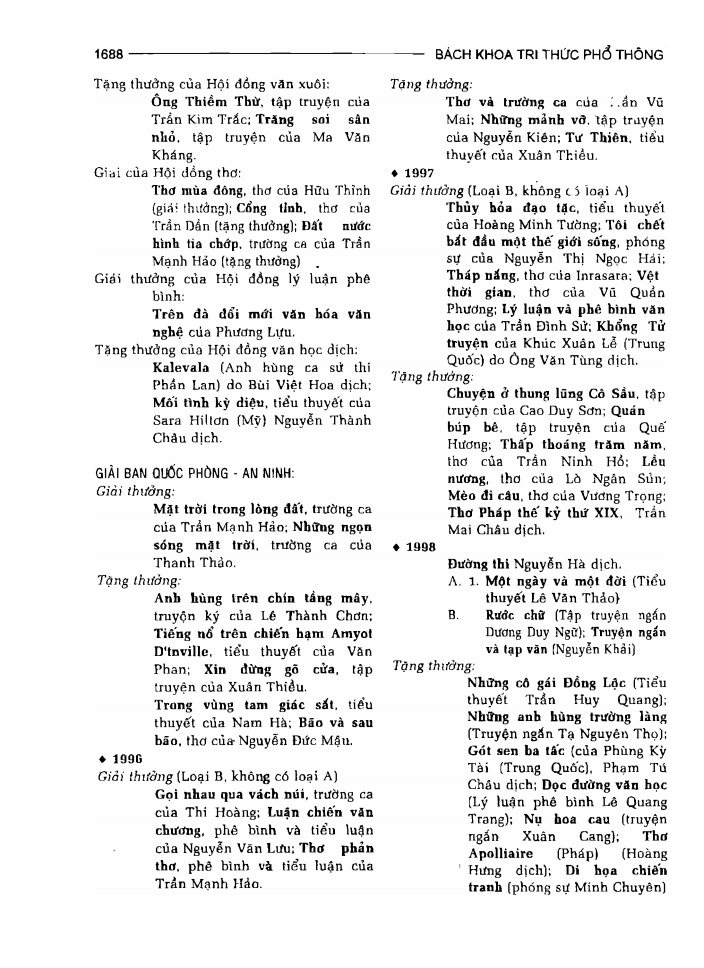 BÁCH KHOA TRI THỨC PHỔ THÔNG