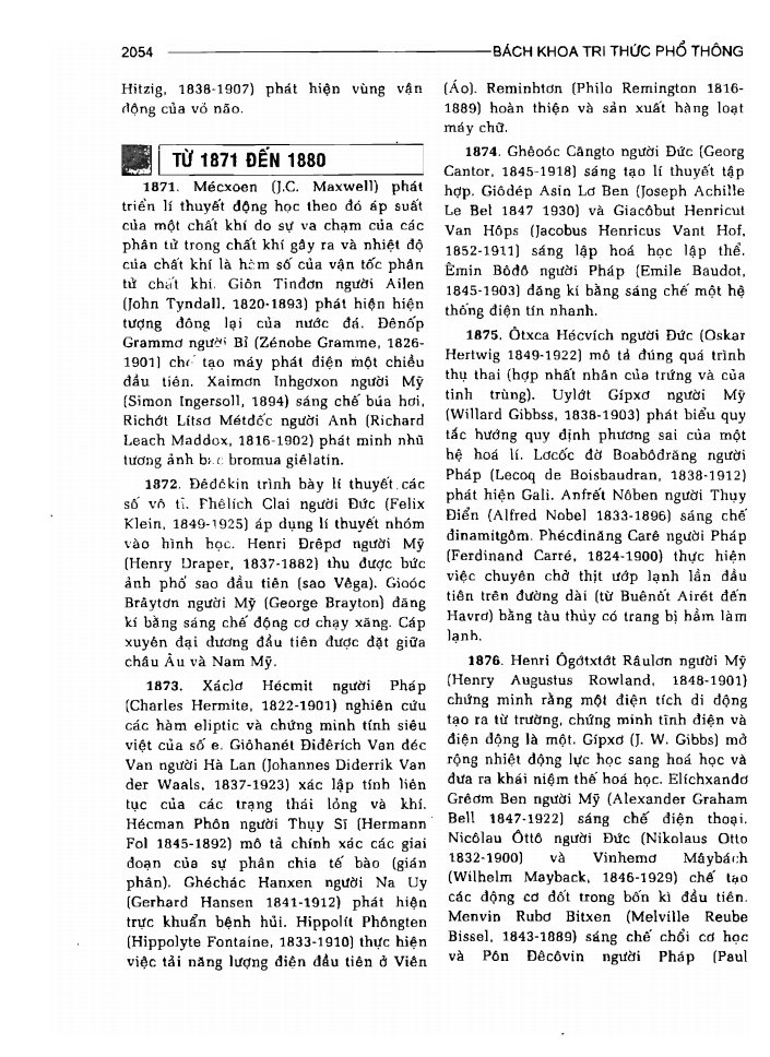 BÁCH KHOA TRI THỨC PHỔ THÔNG