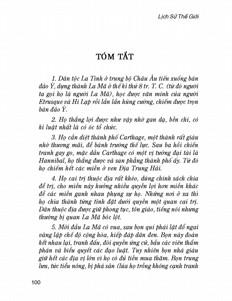 Lịch Sử Thế Giới