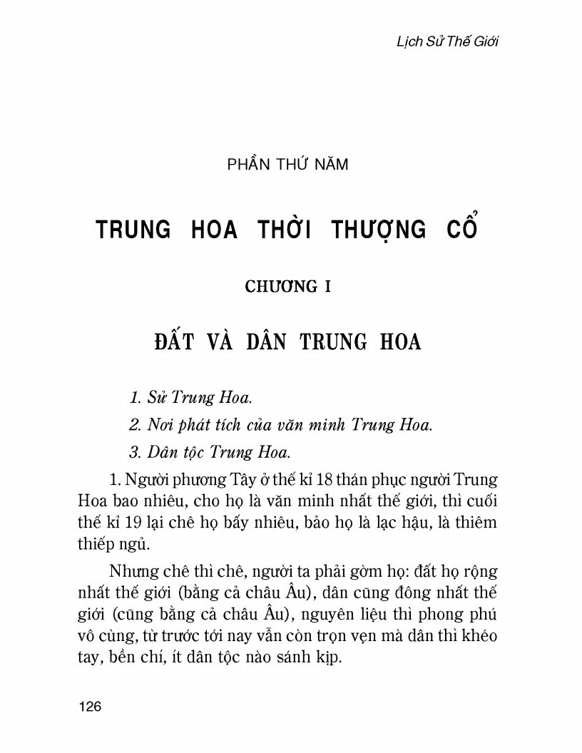 Lịch Sử Thế Giới