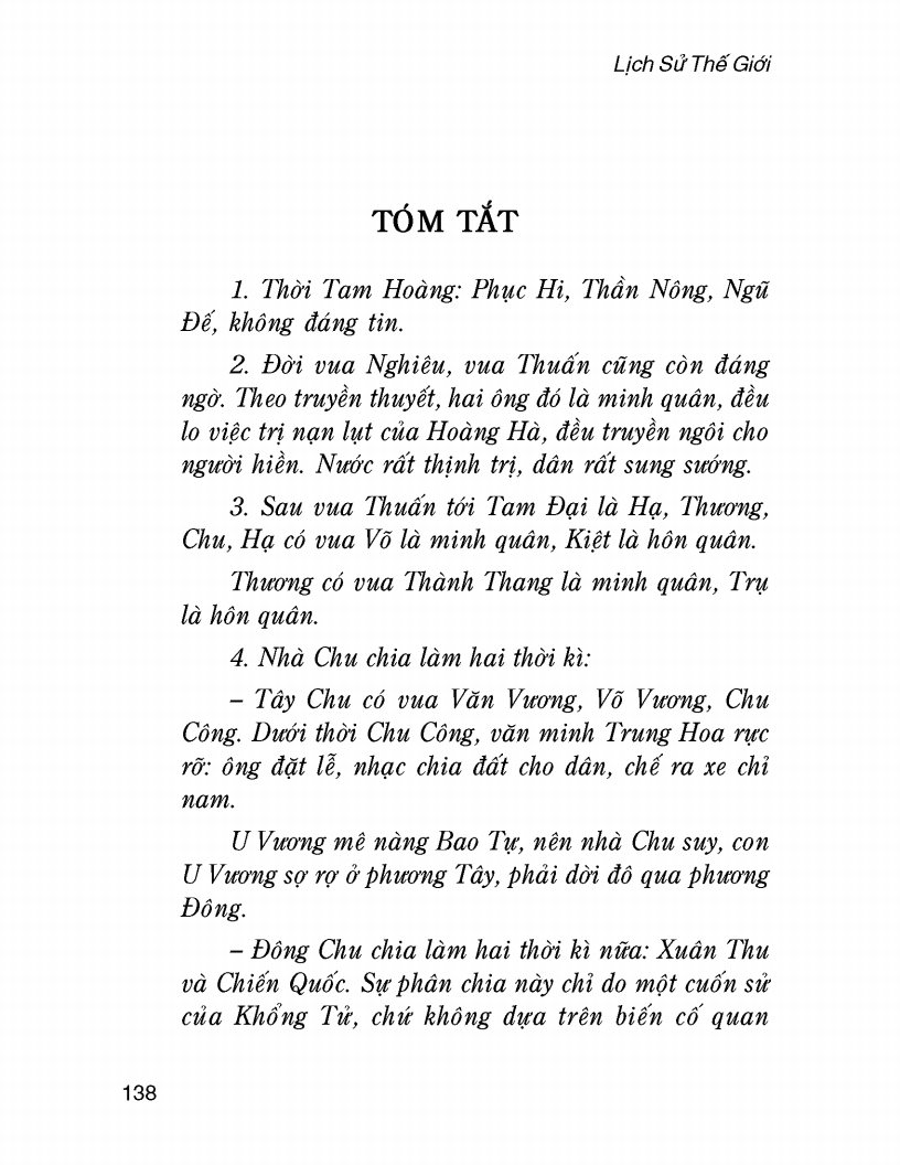 Lịch Sử Thế Giới