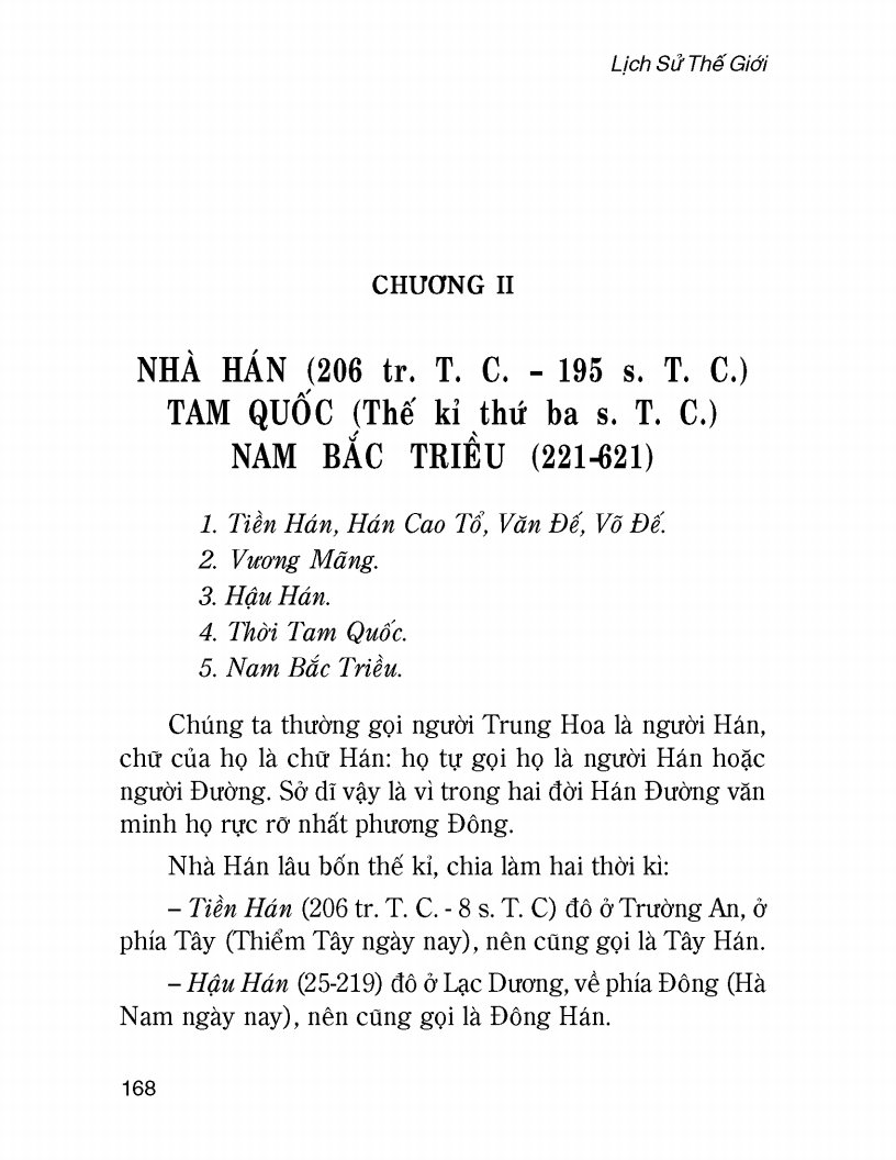 Lịch Sử Thế Giới
