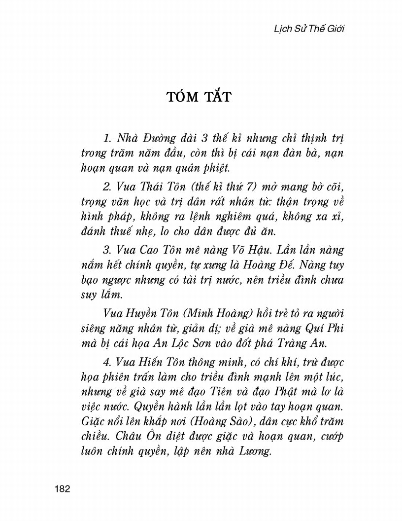 Lịch Sử Thế Giới