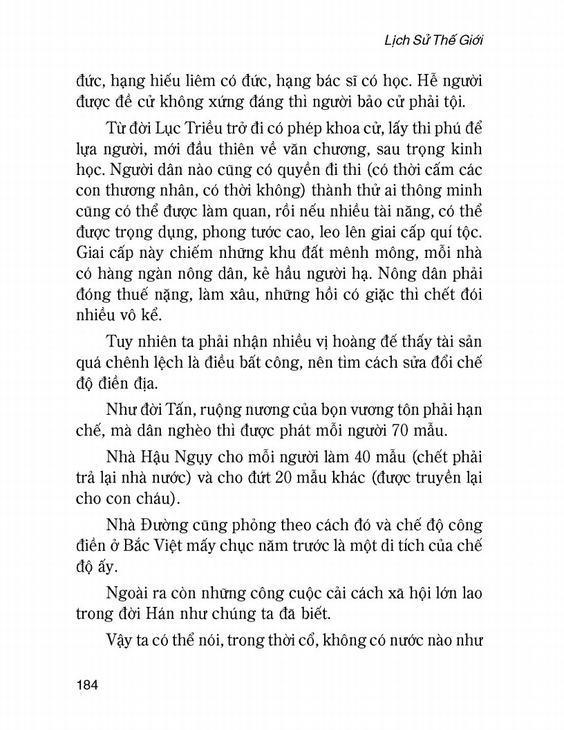 Lịch Sử Thế Giới