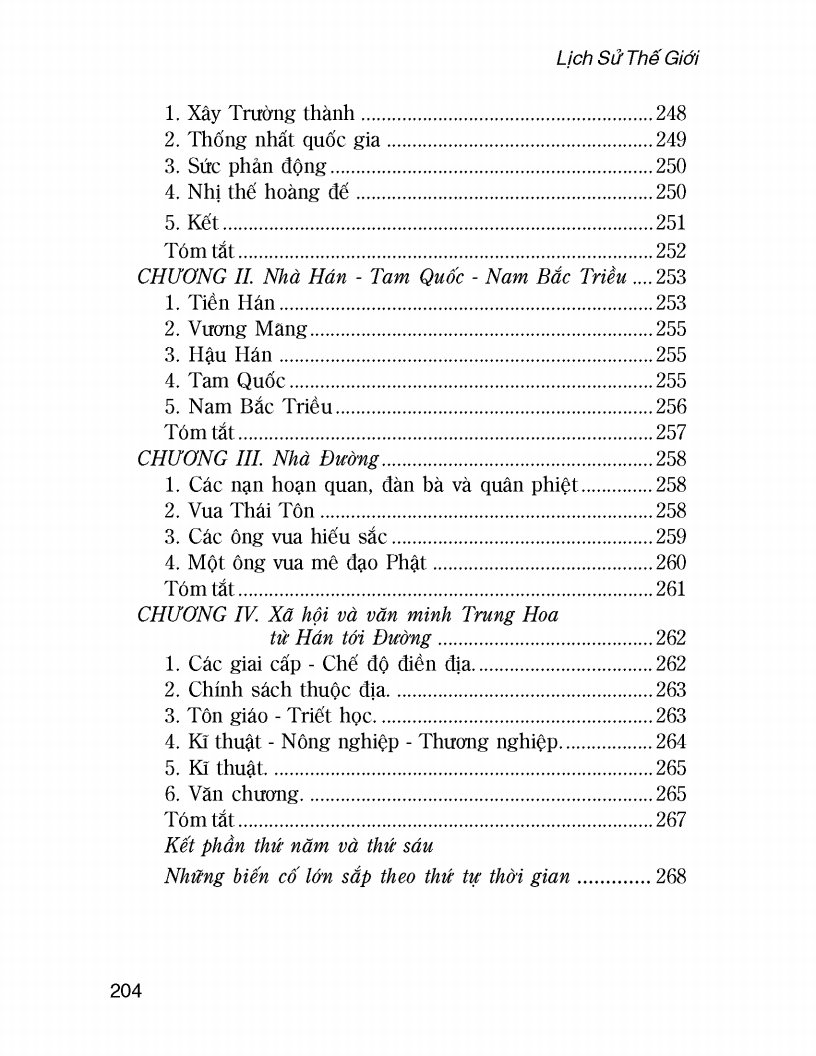 Lịch Sử Thế Giới