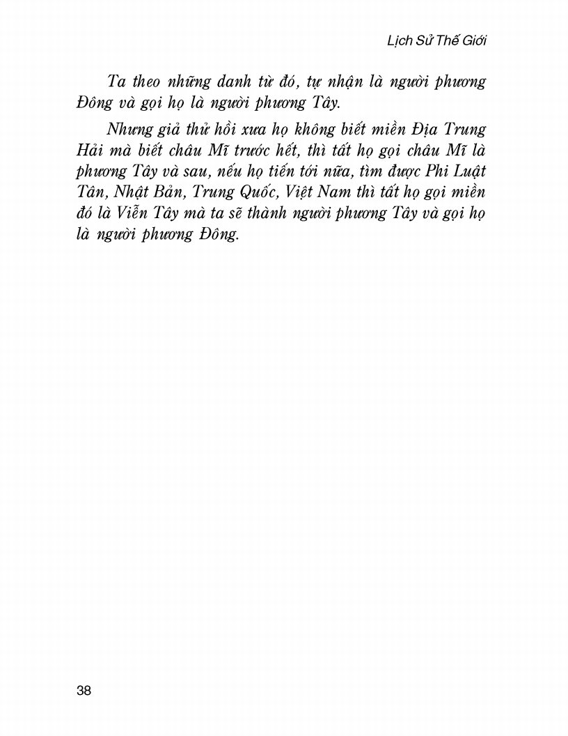 Lịch Sử Thế Giới