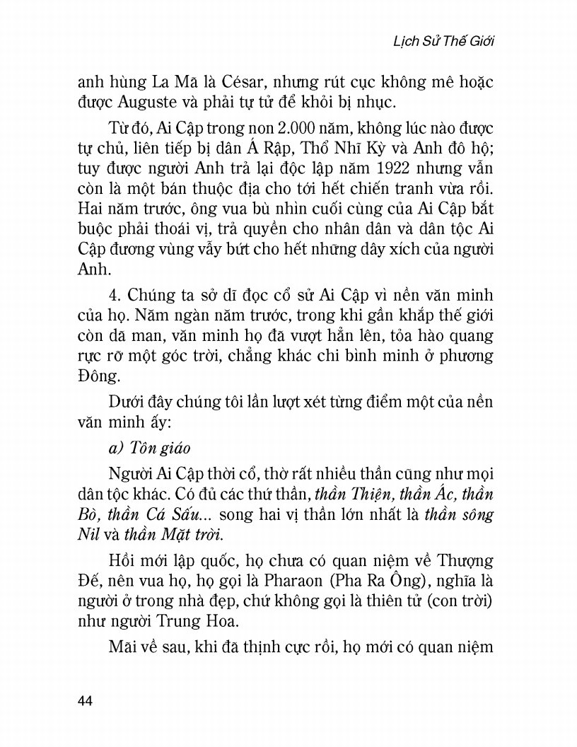 Lịch Sử Thế Giới