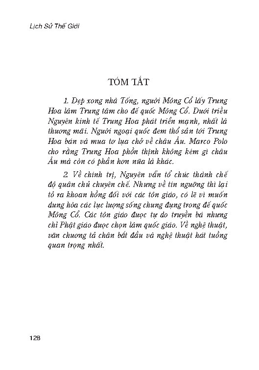 Lịch Sử Thế Giới